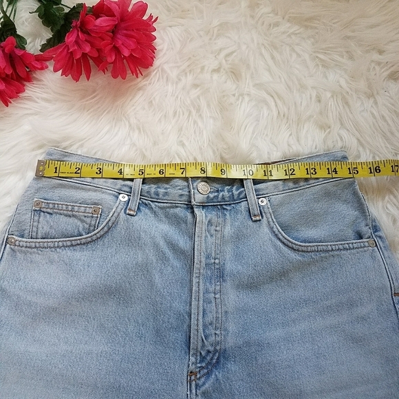 AGOLDE DEE DENIM SHORTS ULTRA HI RISE DIGIT - Picture 5 of 9